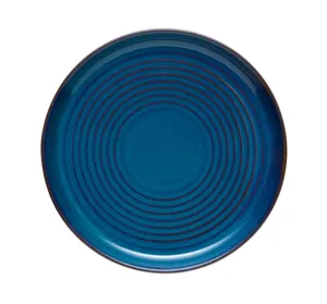 Libbey 109765 Canyonlands 8" Round Blue Stacking Coupe Plate