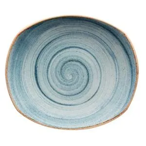 Corona by G.E.T. Enterprises PP1604722912 Corona Artisan Blue 11.81 in. Oval Blue Porcelain Plate