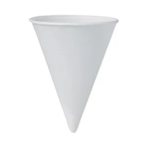 SOLO SCC4BR Cone Water Cups, Cold, Paper, 4 oz, White, 200/Pack