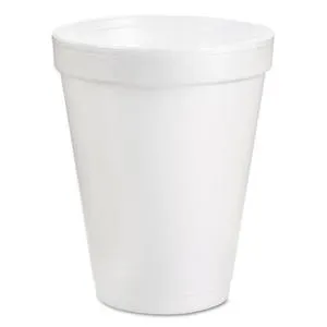 Dart DCC6J6 Foam Drink Cups, 6 oz, White, 25/Bag, 40 Bags/Carton