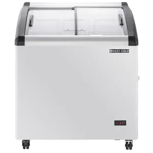Maxx Cold MXF32CHC-3 White 4.87 Cu. Ft. Chest Freezer Display, Curved Top, 115V