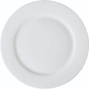 Corona by G.E.T. Enterprises PA1101902324 Corona Actualite 9.09 in. Round Bright White Porcelain Plate