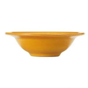 Libbey 903044919 Cantina 12 oz. Saffron Uncarved Porcelain Grapefruit Bowl - 12/Case