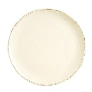 Libbey FH-570MEL Farmhouse® 16" Round Coupe Cream White Melamine Coupe Platter