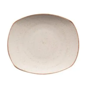 Corona by G.E.T. Enterprises PP1605722024 Corona Artisan Beige 7.87 in. Oval Beige Porcelain Plate