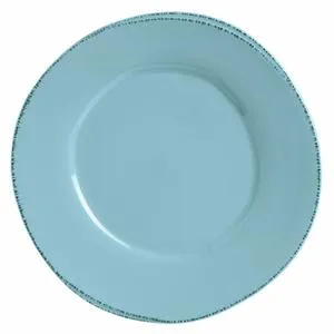 Libbey FH-500H Farmhouse® 6.375" Round Blue Hen Wide Rim Plate