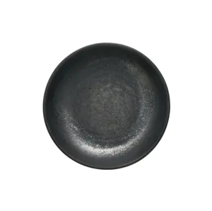 Libbey 109703 Ignea 5.125" Round Black Deep Coupe Plate