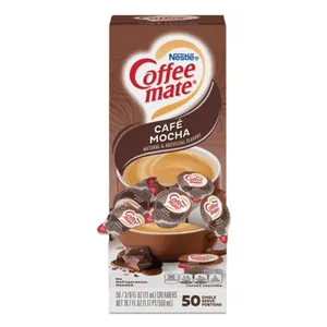 Coffee mate NES35115 0.38 oz. Single Serve Mocha Non-Dairy Liquid Coffee Creamer Cups - 50/Case