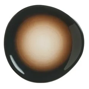 Libbey PEB-4-T Pebblebrook 6.875" Round Tigers Eye Coupe Plate