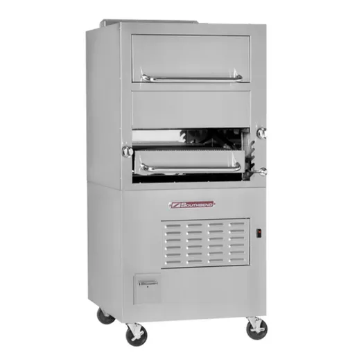 Southbend P32D-171 32" Sectional Match Infrared Broiler Gas Single Deck with Warming Oven and Standard Oven Base