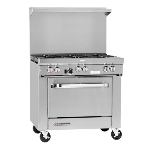 Southbend S36A-2GL S-Series, Gas, 36", 24" Manual Griddle, 2 Non-Clog Burners, Convection Oven, 139,000 BTU