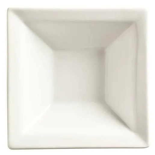 Libbey SL12 Slate 12 oz. Ultra Bright White Wide Rim Square Porcelain Grapefruit Bowl - 24/Case