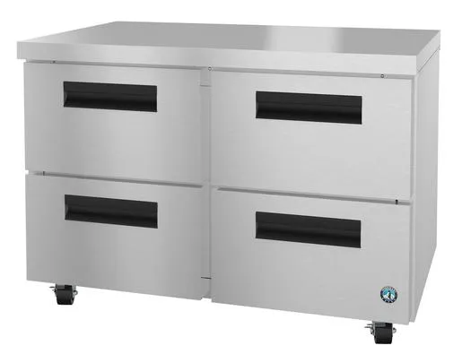 Hoshizaki UR48A-D4 Refrigerator, Two Section Undercounter, Stainless Drawers