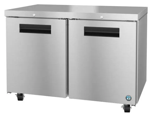 Hoshizaki UR48A-01 Refrigerator, Two Section Undercounter, Stainless Doors with Lock