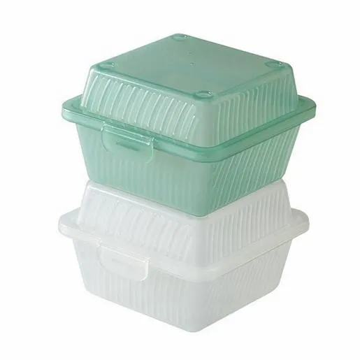 G.E.T. Enterprises EC-08-1-CL Single Entree, Clear, Polypropylene, Food Reusable Container, 5" L x 5" W x 3.25" H Reusable Takeout Container