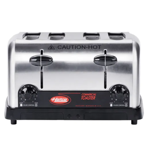 Hatco TPT-120 Bold Black 4-Slice Commercial Pop-Up Toaster