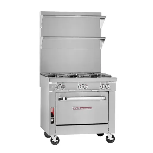 Southbend P48A-BBBB-SU Platinum Sectional, Gas, 48", 8 Non-Clog Burners, Convection Oven, Step-Up, 325,000 BTU